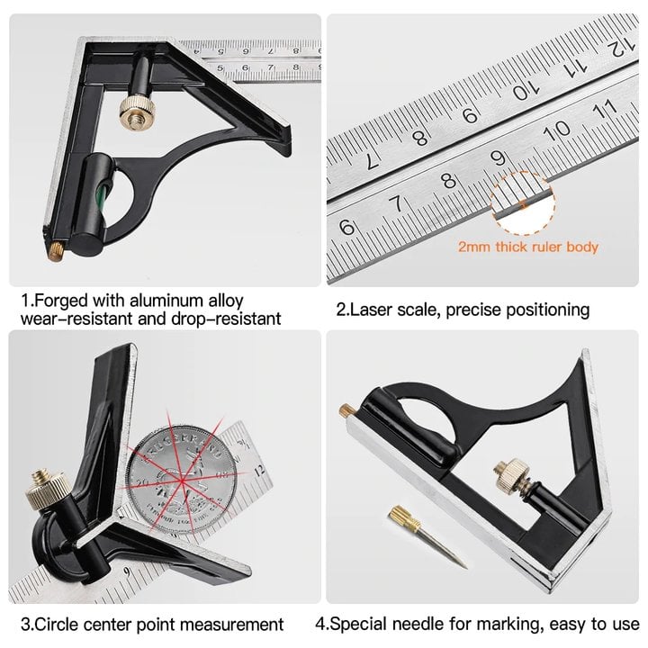 🔥Last Day Sale 50%🔥Multifunctional Combination of Movable Angle Ruler Set(Buy 2 free shipping)