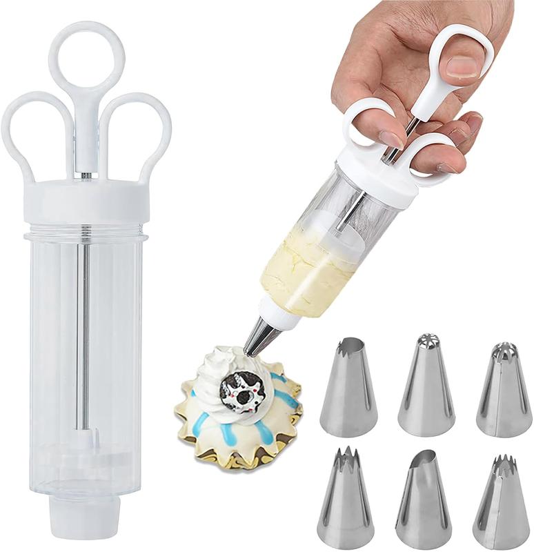 📢📢50% OFF !! ⏰Stainless Steel Cake Decorating Gun Kit