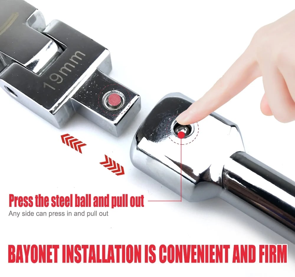 Removable movable head ratchet repair tool set(50%OFF)