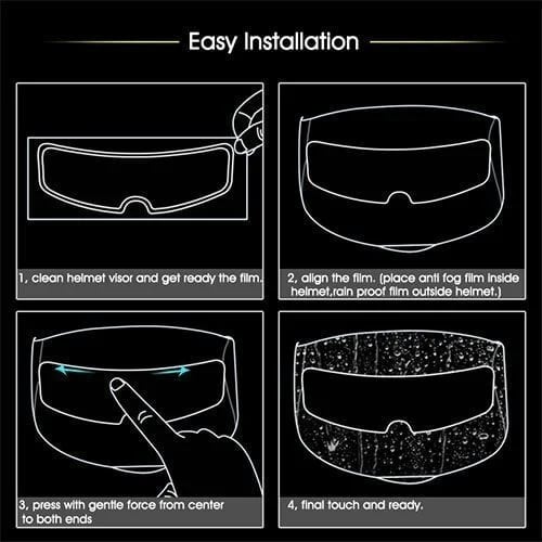 🔥Buy 1 Free 1🔥Photochromic Anti-fog Helmet Film