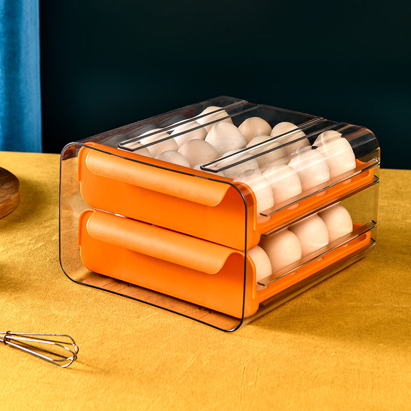 🔥Best Sales🔥 Pull-out food-grade refrigerator egg rack- stacks up to 32 eggs