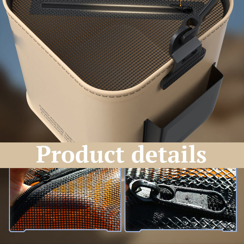 Multifunctional Foldable Fish Bucket With Cover
