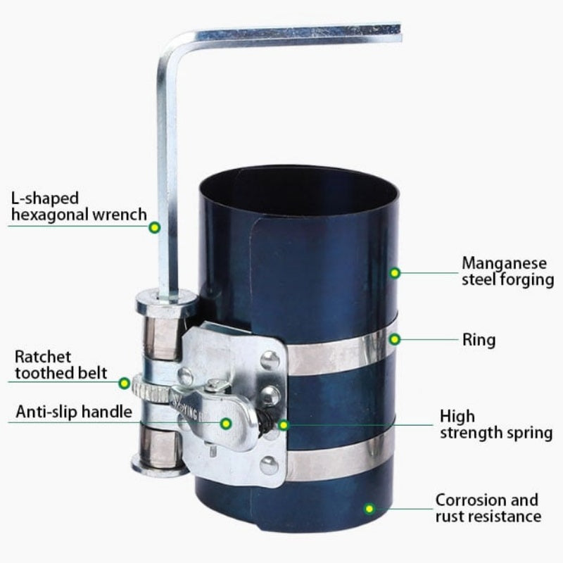 Car Engine Piston Ring Compressor Tool
