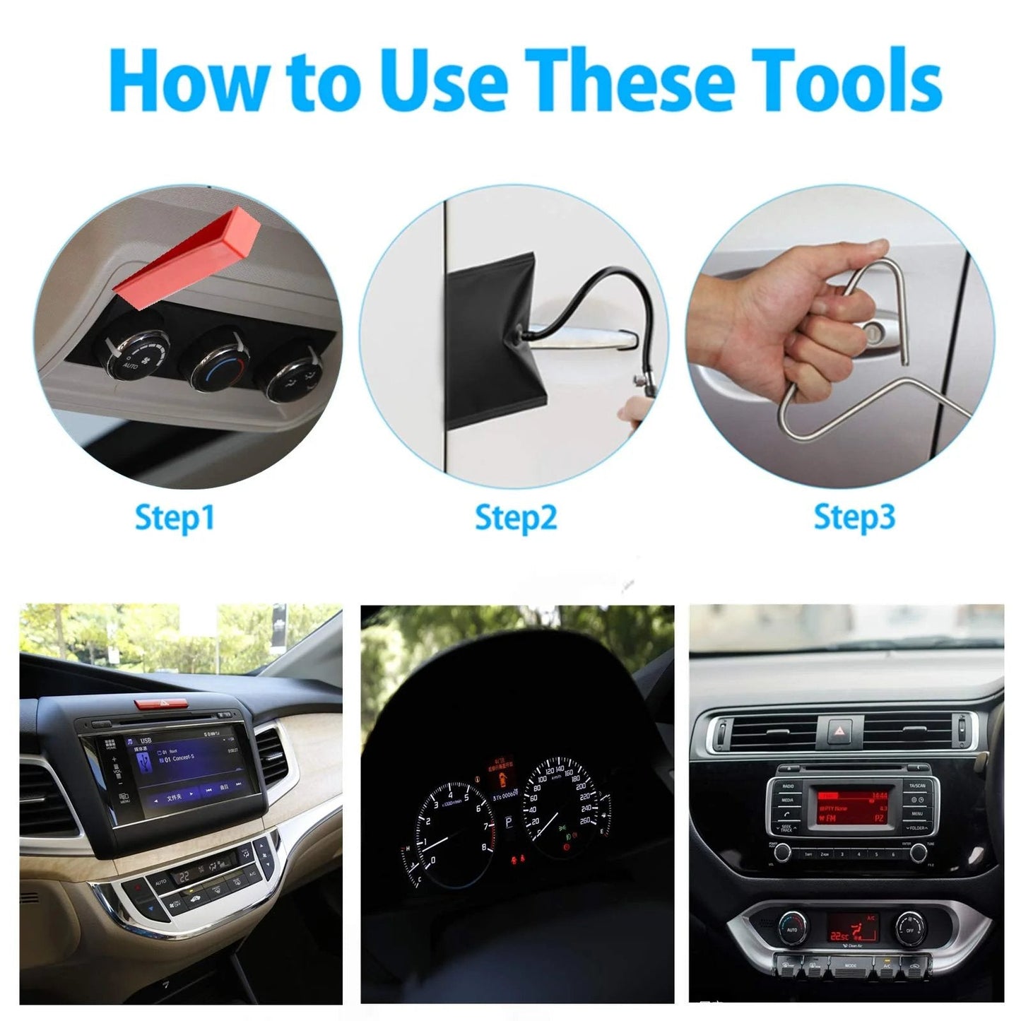 Professional car tool kit 12 pieces set