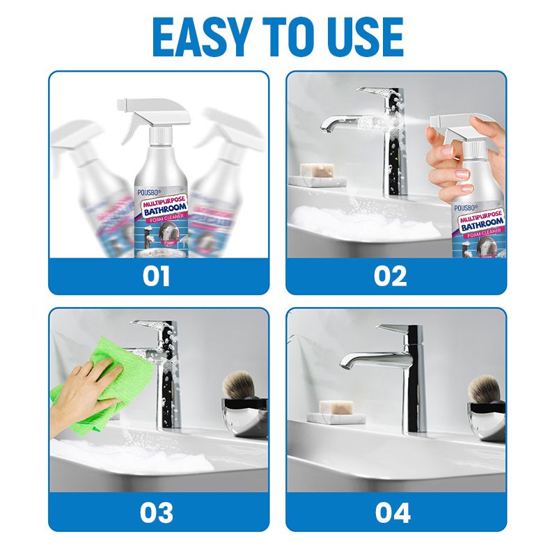 Mr.Material® Multipurpose Bathroom Foam Cleaner