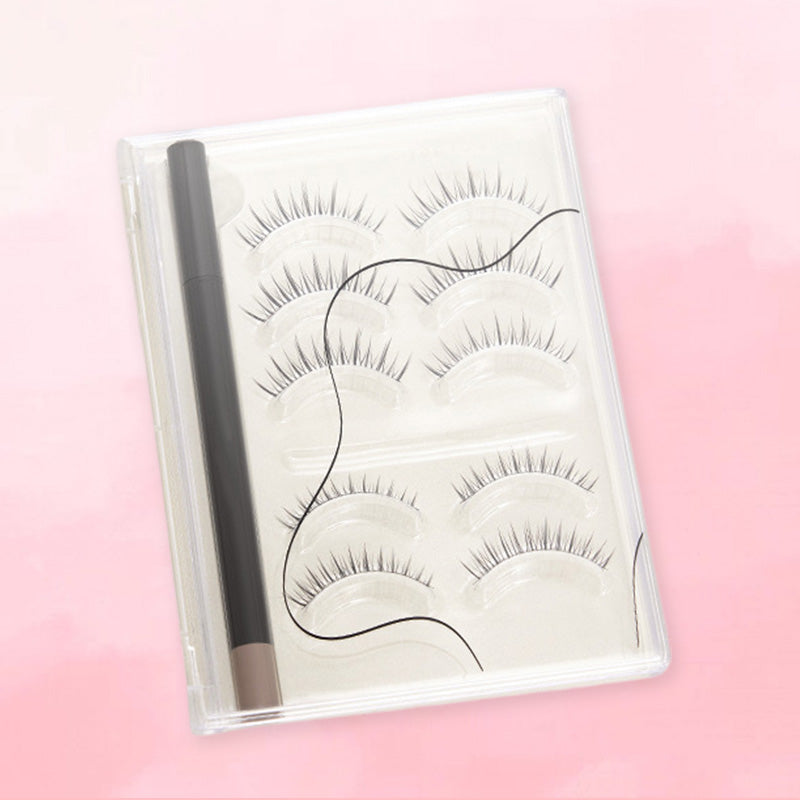 Self-Adhesive Eyeliner and False Eyelash Set(40% OFF)
