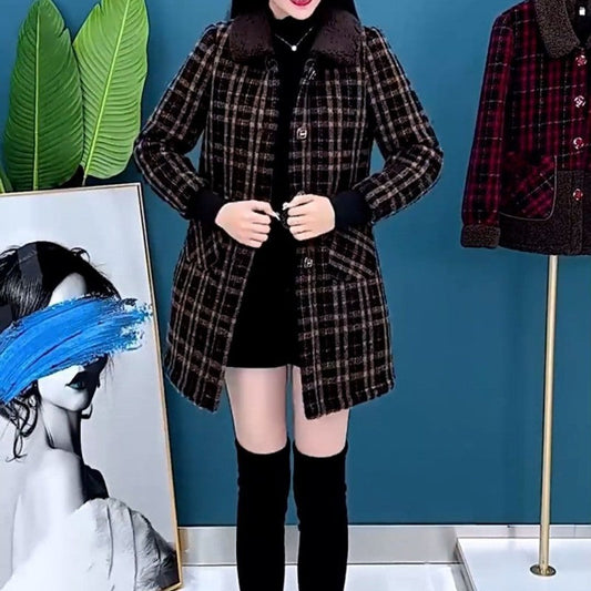 🔥Hot Sale🔥Women's Plush Thick Mid Length Jacket Coat(50% OFF)