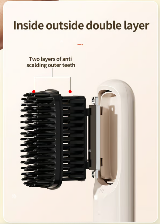 USB cordless negative ion hair straightener