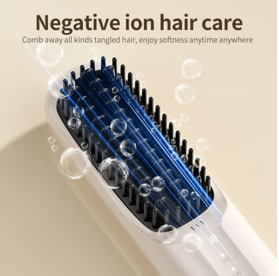 USB cordless negative ion hair straightener