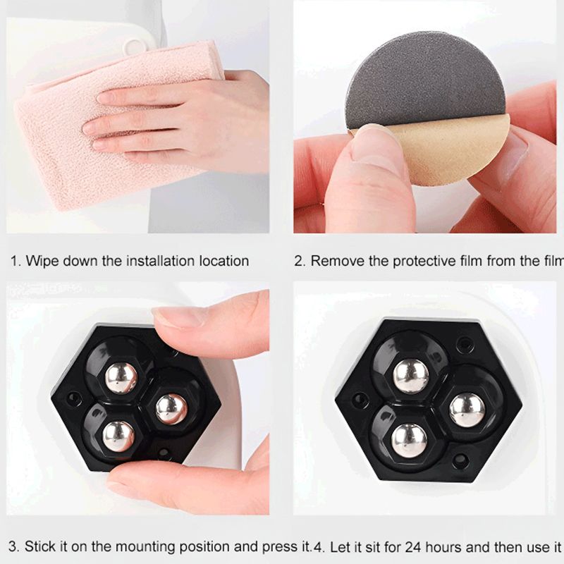 🔥New Hot Selling❤️🔥 360° Rotating Three-ball Casters 4pcs/pack