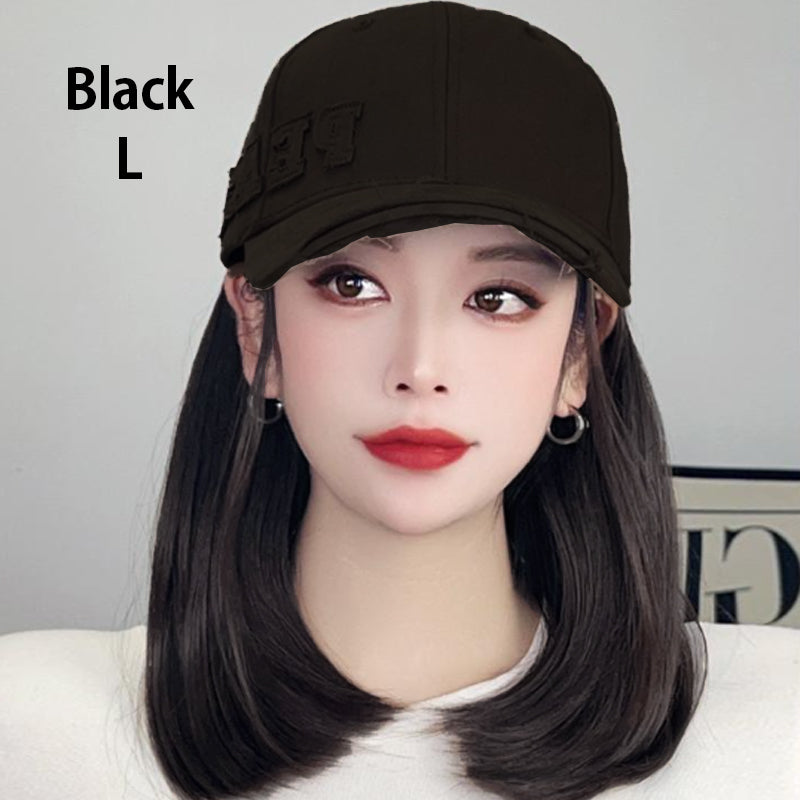 Baseball Cap with Hair Extensions for Women