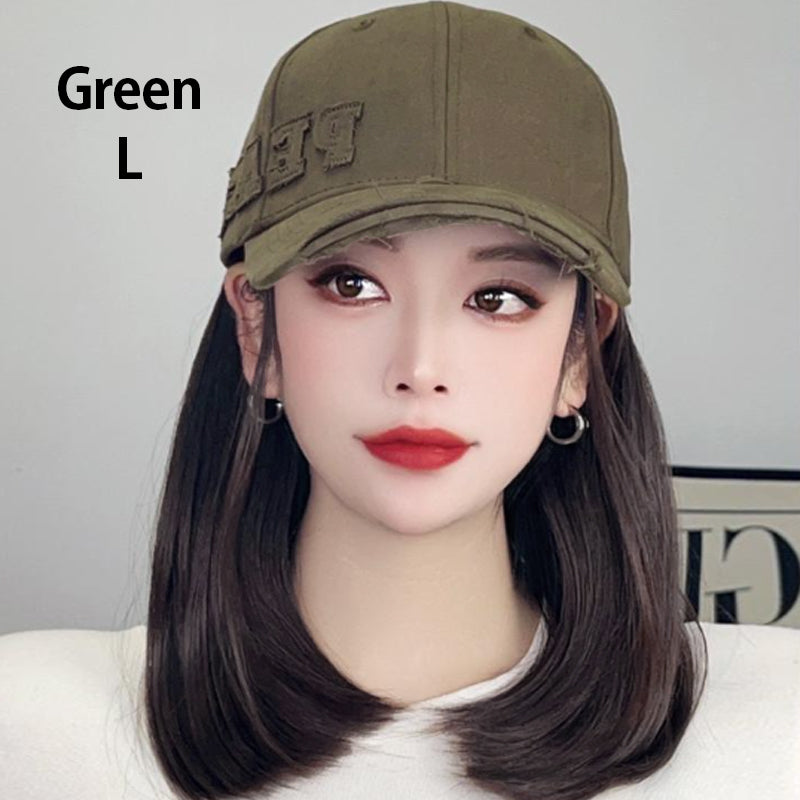 Baseball Cap with Hair Extensions for Women
