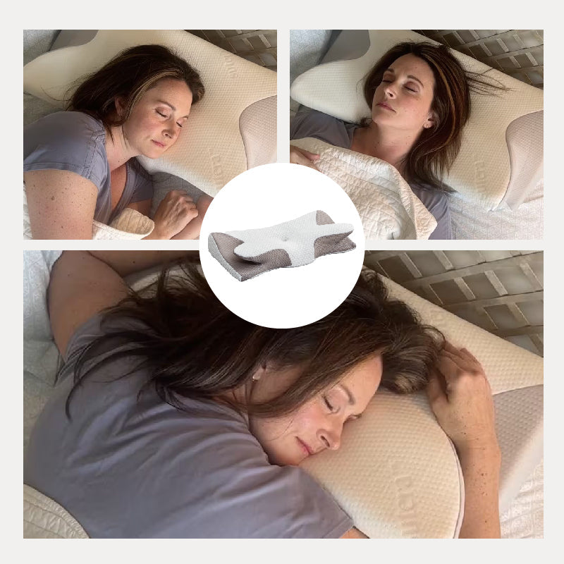 🔥50% OFF🔥Cowhorn-shaped Breathable Memory Sponges Neck Care Pillow