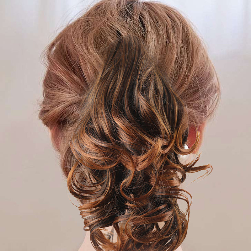 Claw Clip Short Curly Ponytail Extension