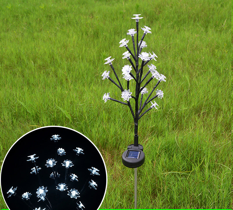 Outdoor Waterproof Cherry Blossom Multicolor Solar Garden Lights(50% OFF)