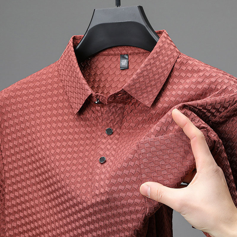 ⏳ Limited time 50% off! 💥Men's Textured Short Sleeve Shirt
