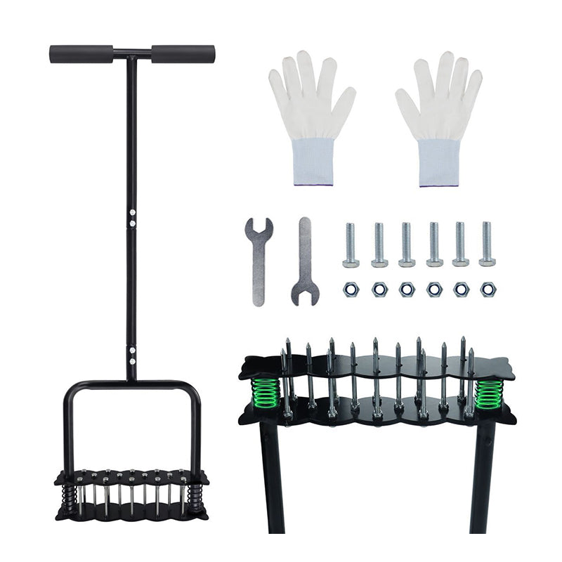 🌱 Manual Lawn Coring Aerator ✅ Carbon Steel Build & Spring Ejection | Healthier Grass Made Easy 🍃