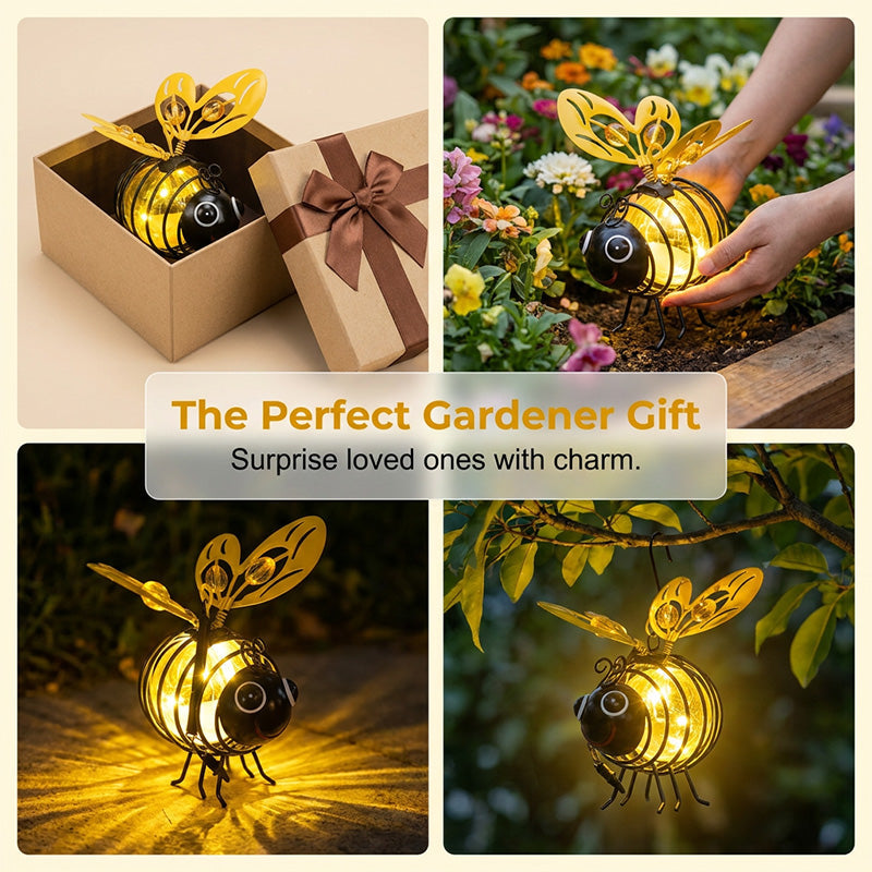 ๐๐50% OFF! Hanging Solar Bee Light โ Warm Amber Glow, Flicker-Free, Perfect for Garden Parties, Camping, or Kidsโ Rooms โ Spread Joy Day and Night ๐๐