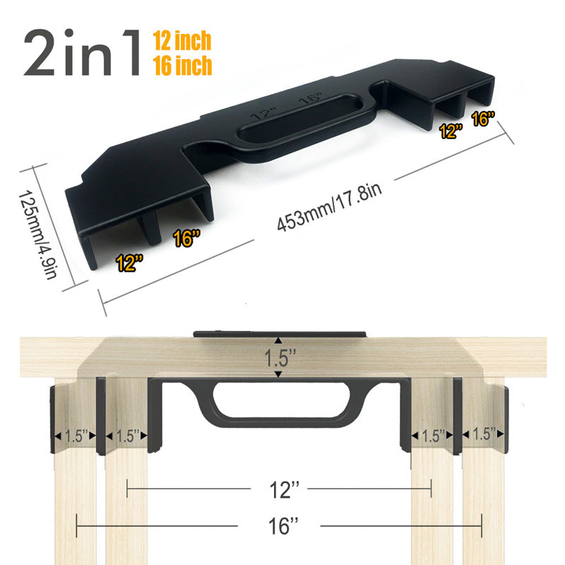 📢📢50% OFF !! ⏰Aluminum Alloy Framing Stud Layout Tool
