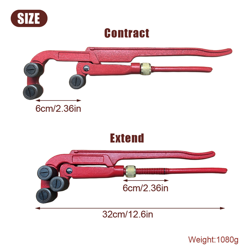 Heavy Duty Thread-Safe Pipe Wrench