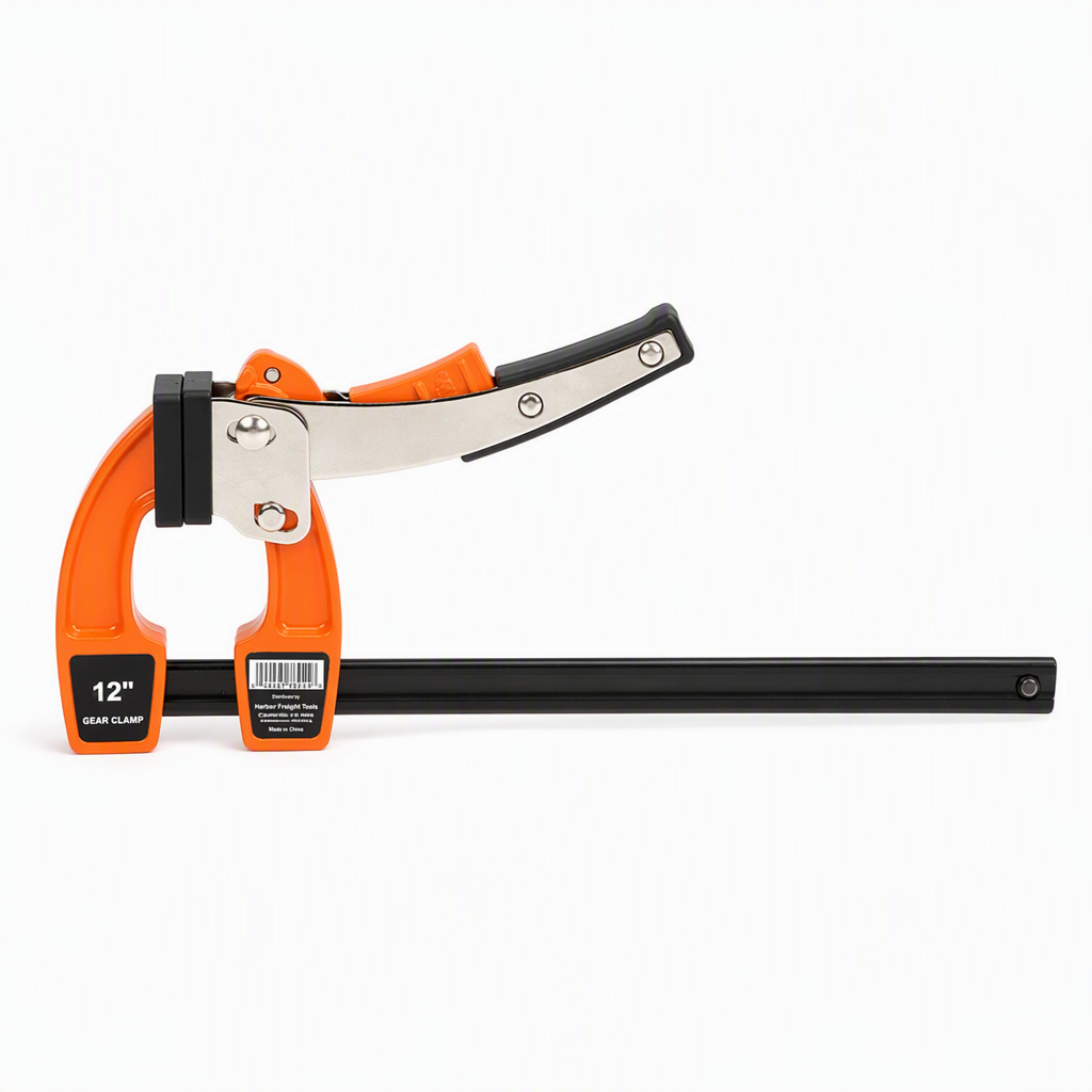 Heavy Duty Aluminum Alloy Ratchet F Clamp Quick Release Woodworking Clamping Tool