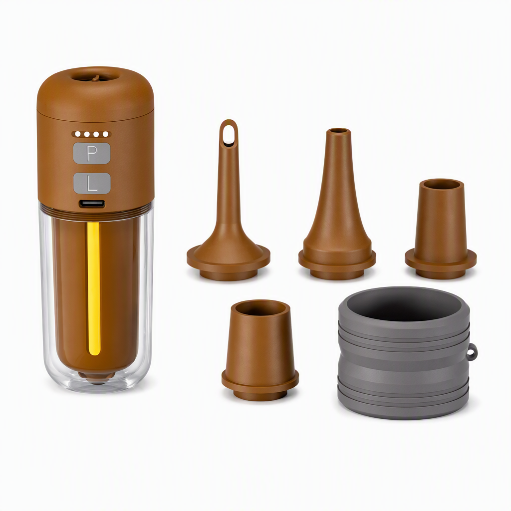 📢📢50% OFF !! ⏰Portable Outdoor Air Pump and Deflator with Emergency Light Ambient Light and SOS Function