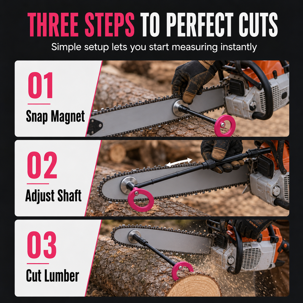 ⏳Time-Limited Special⏰Chainsaw Cutting Marker Alignment Tool for Wood Cutting