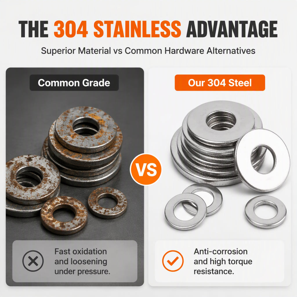⚙️Stainless Steel Washer Assortment Kit with Storage Box