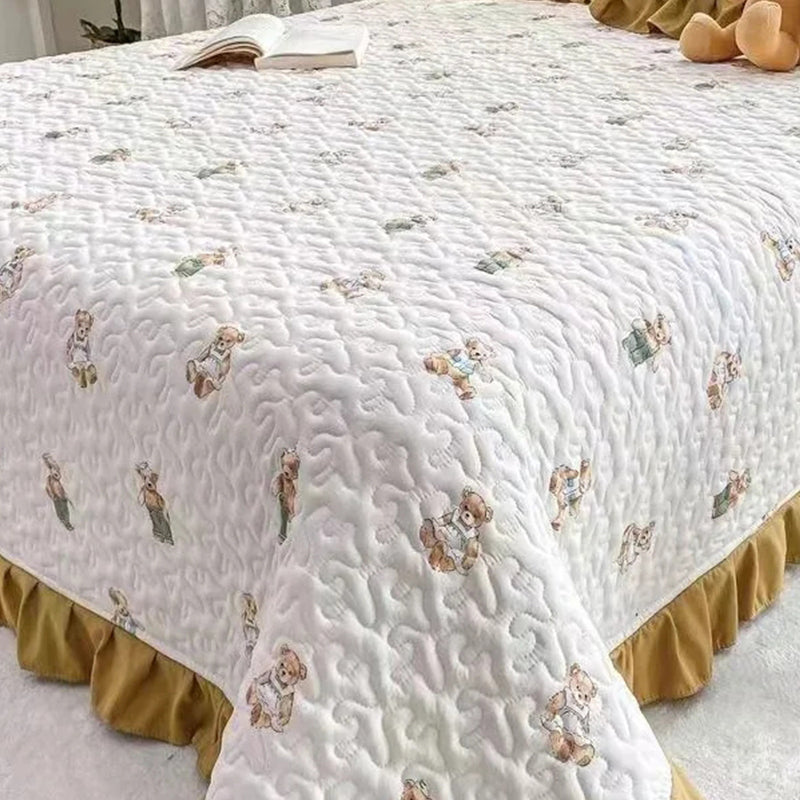 Cotton &Linen Three-piece Bedding Set