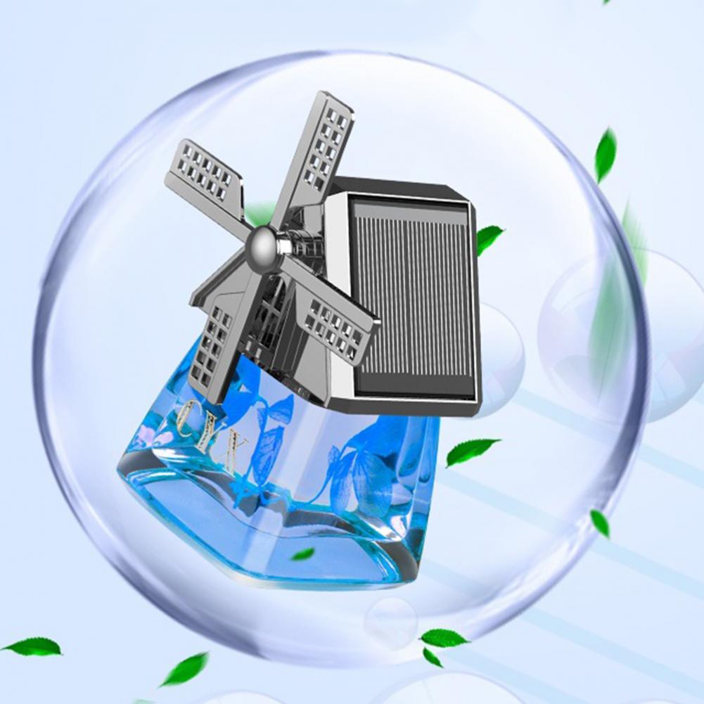 Windmill Solar Energy Rotating Aromatherapy Car Air Freshener(50% OFF)
