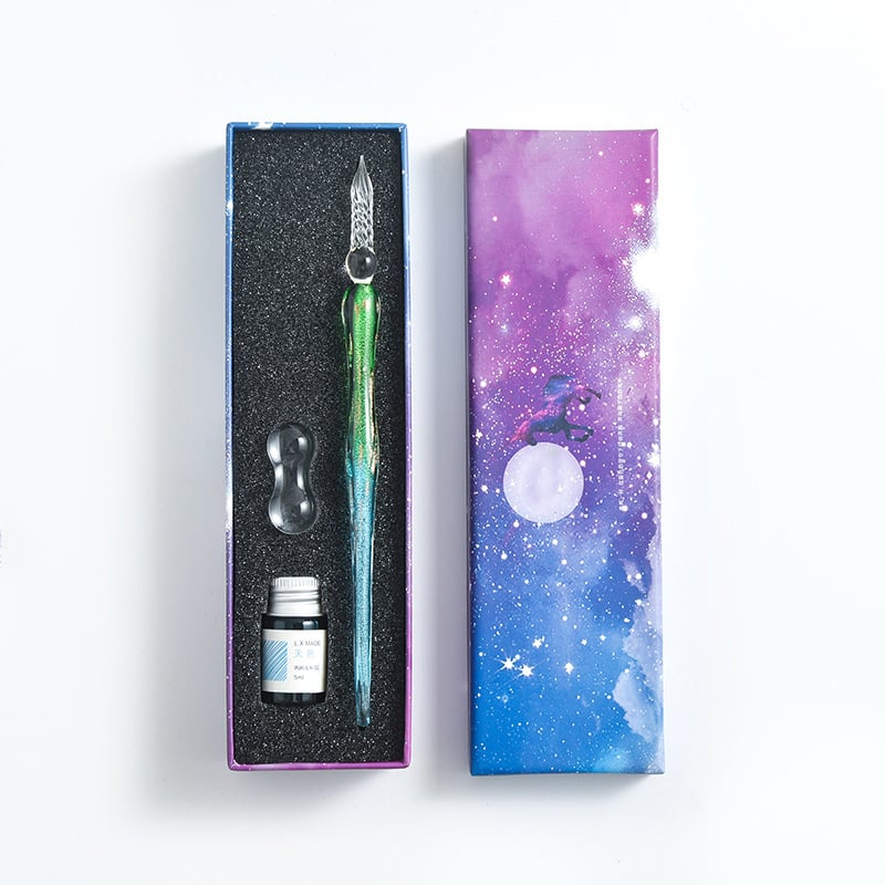 2023 Calligraphy Glass Dip Pen Ink Set(50% OFF)