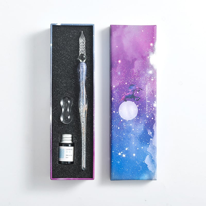 2023 Calligraphy Glass Dip Pen Ink Set(50% OFF)