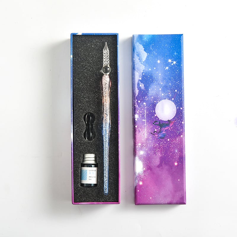 2023 Calligraphy Glass Dip Pen Ink Set(50% OFF)