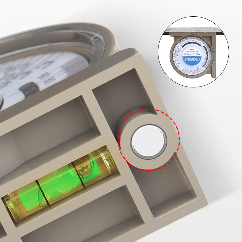 Multifunctional angle measuring instrument--Bottom with strong magnetism