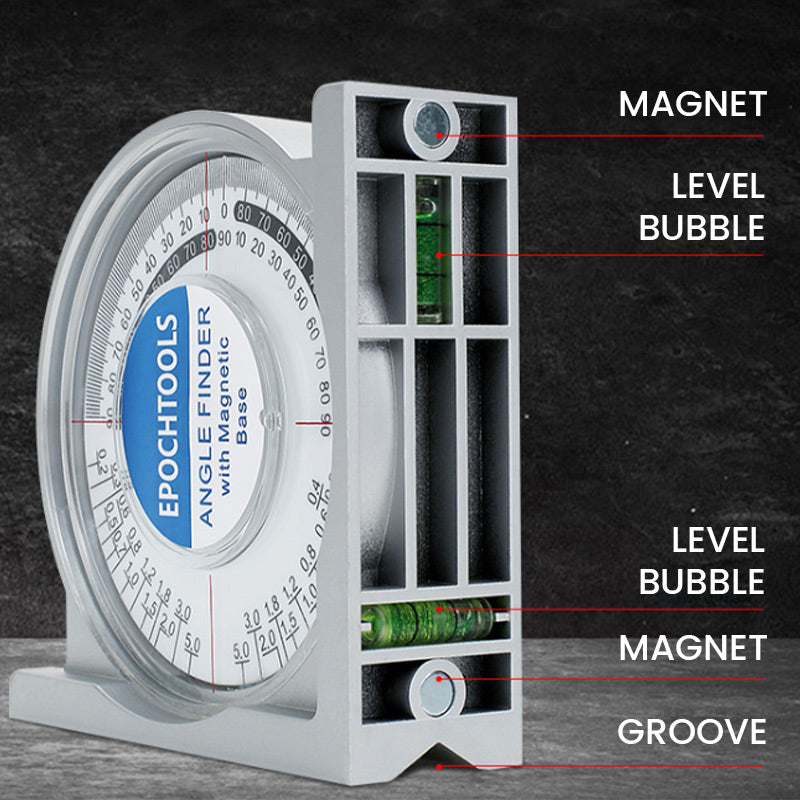 Multifunctional angle measuring instrument--Bottom with strong magnetism