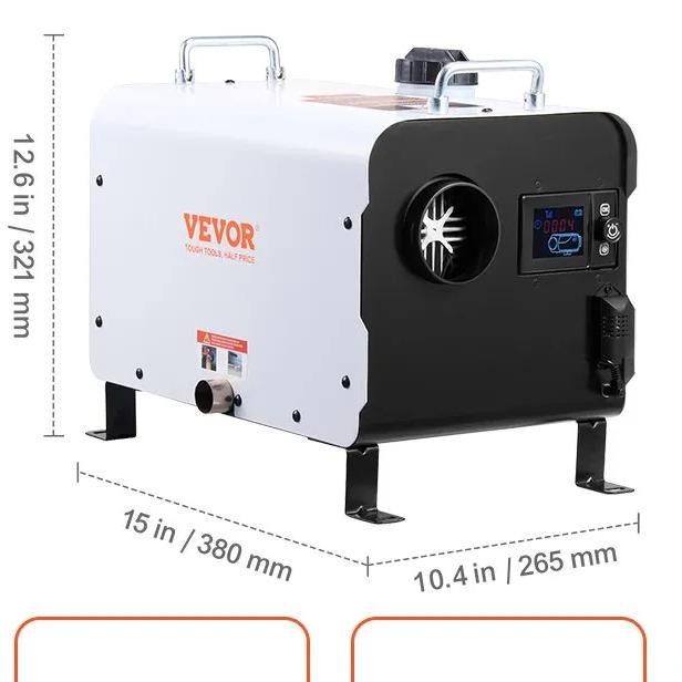 📢📢 50% OFF🔋8 kW diesel heater, 12 V/24 V all-in-one diesel air heater, Bluetooth app control, remote control and display, CO alarm, rapid heating