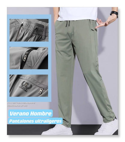 Summery Ice Silk Sports Pants