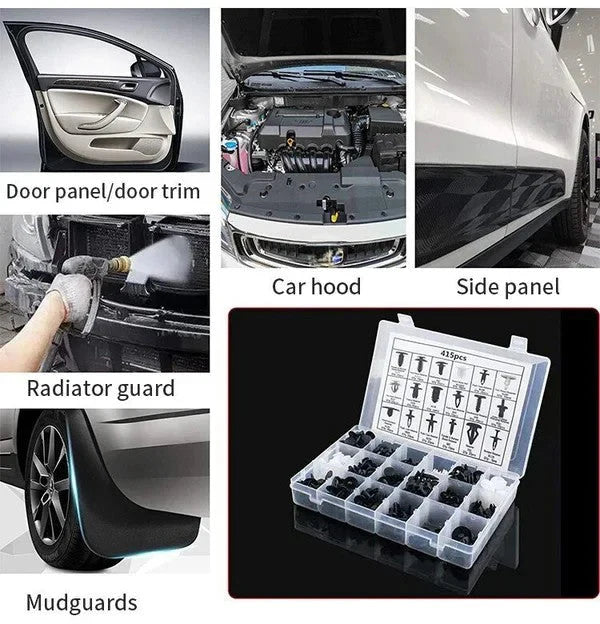 ⚙️ 100pcs Universal Expansion Screw Clips Set – Multi-Size, Strong Grip & Easy Installation 🛠️🚗