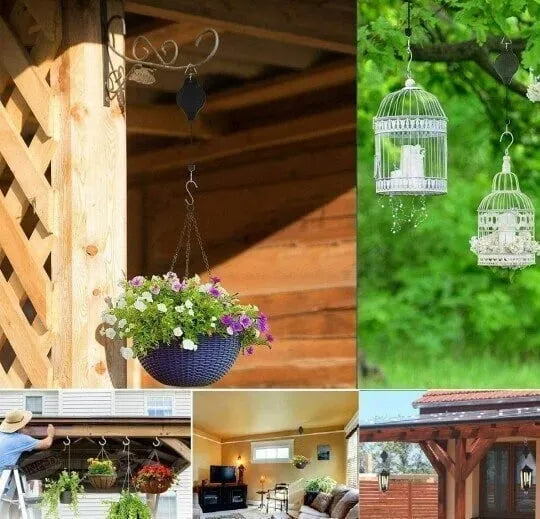 🪴🦜Plant Pulley Set For Garden Baskets Pots, Birds Feeder