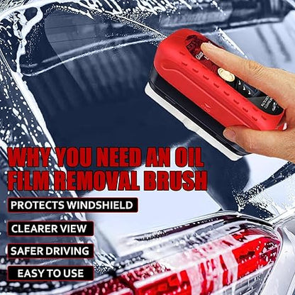 ⏳Time-Limited Special⏰ Car Glass Oil Film Cleaner Brush — Clearer View in Rain 🌧️