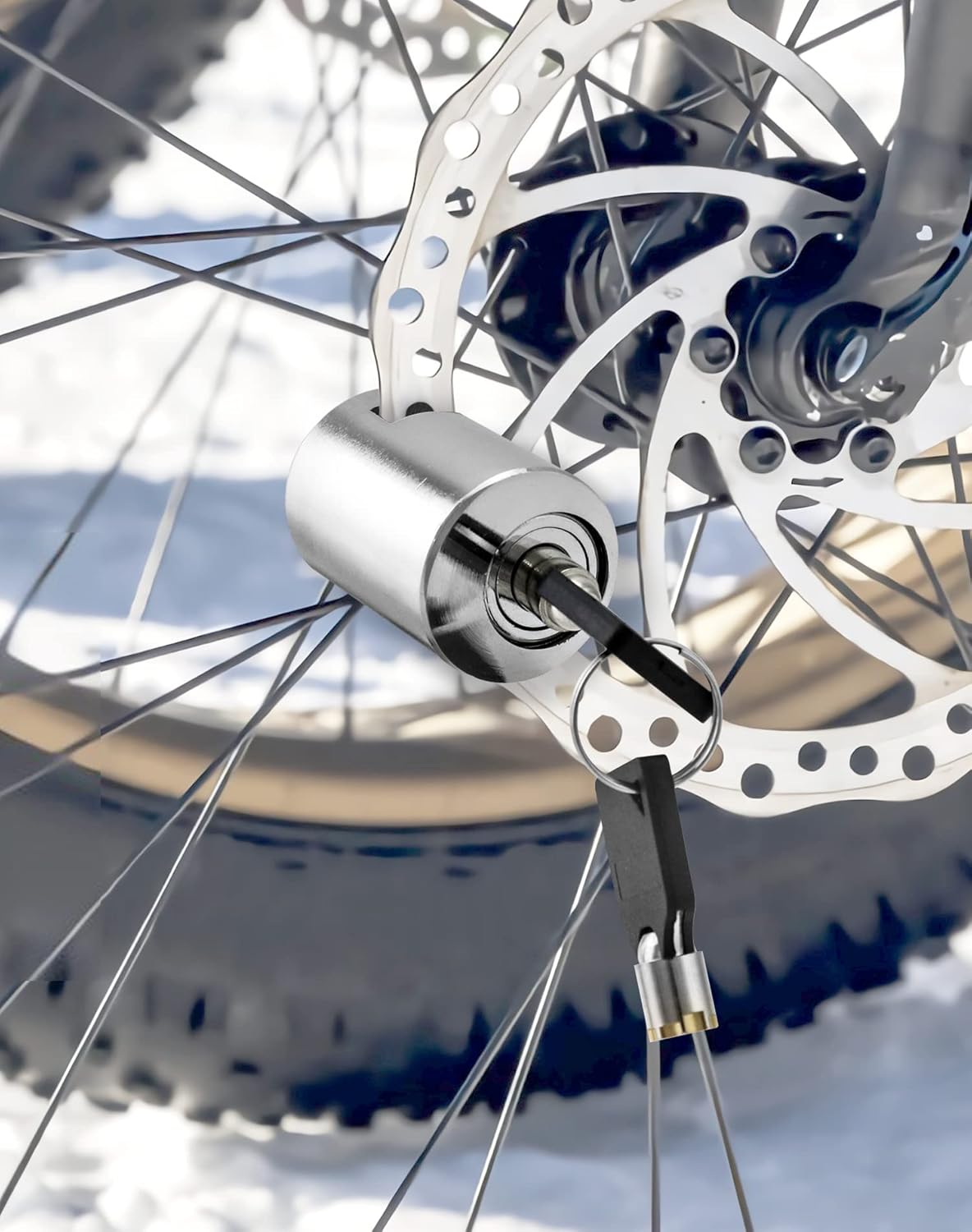 🔒Motorcycle and Bicycle Anti-Theft Disc Brake Lock