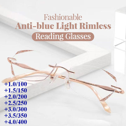 Pousbo® Fashion Anti-Blue Light Rimless Reading Glasses