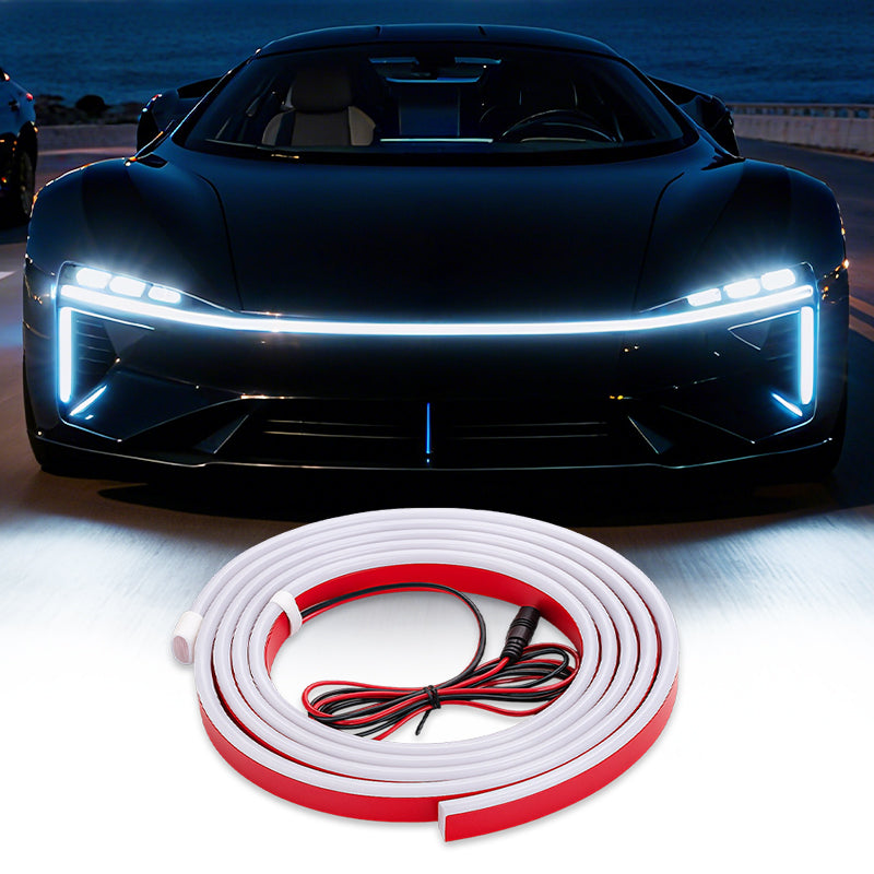 🔥【Dynamic Scan HoodBeam Kit】 Light up your hood with hypnotic smooth scanning effects! ✨🚗