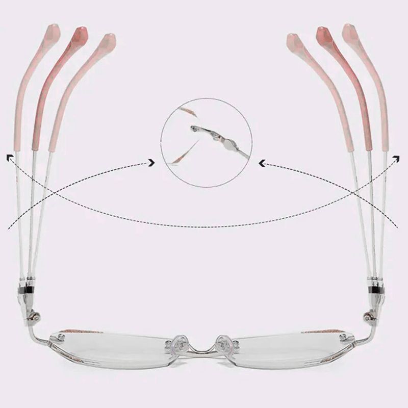 Pousbo® Fashion Anti-Blue Light Rimless Reading Glasses