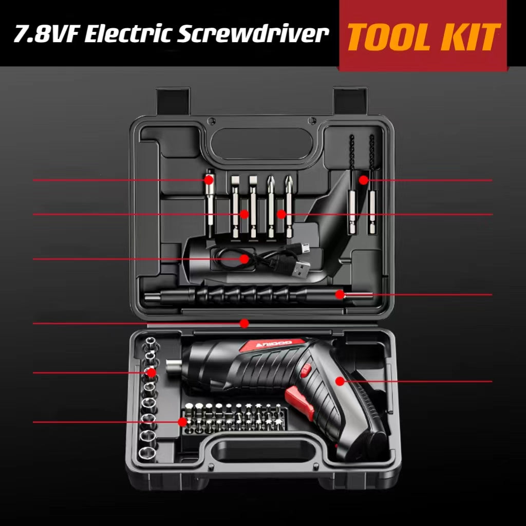 "Screwvam" 47 in 1 Mini Househole Electric Screwdriver