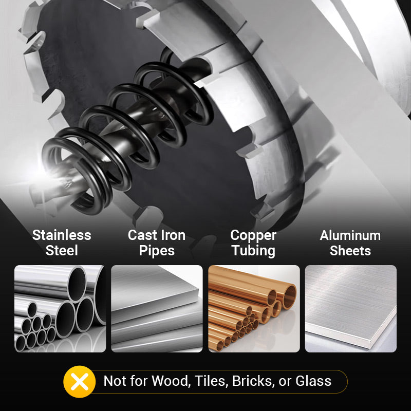 Carbide-Tipped Hole Cutter for Metal