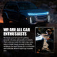 🔥【Dynamic Scan HoodBeam Kit】 Light up your hood with hypnotic smooth scanning effects! ✨🚗