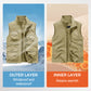 Reversible Multi-Pocket Padded Vest for Men & Women