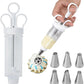 📢 LIMITED TIME 50% OFF! ⏰ Stainless Steel Cake Decorating Gun Kit – Complete Frosting Piping Set with 18 Tips & Nozzles – Decorate Inside & Out ✨