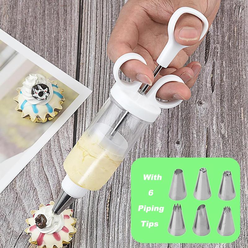 📢 LIMITED TIME 50% OFF! ⏰ Stainless Steel Cake Decorating Gun Kit – Complete Frosting Piping Set with 18 Tips & Nozzles – Decorate Inside & Out ✨